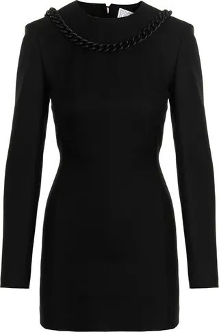 Giuseppe Di Morabito Chain Detailed Open-Back Mini Dress