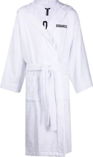Logo Embroidered Bath Robe