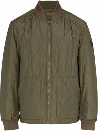 Zip-Up Quilted Bomber Jacket