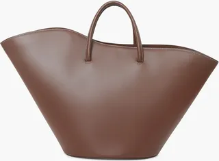 Chocolate Open Tulip Large Tote