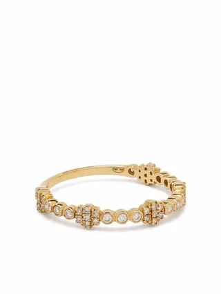 18kt yellow gold Accumulation diamond ring