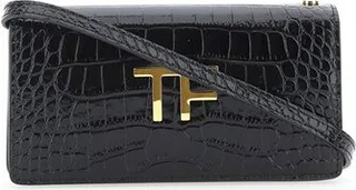 Tom Ford Logo Plaque Embossed Shoulder Bag