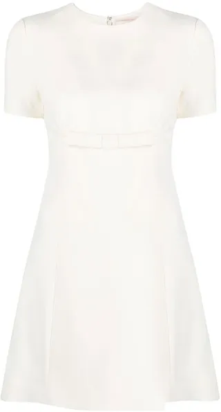 bow-detail A-line mini dress