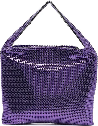 Pixel metallic tote bag
