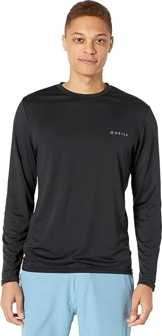 O'Neill Basic UPF 30+ Long Sleeve Sun Shirt (Black) Men's Swimwear