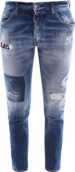 Dsquared2 Mid Rise Distressed Jeans