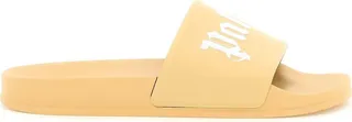 Palm Angels Pool Slides With Logo