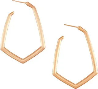 Lonnie Hoop Earrings in Rose Gold