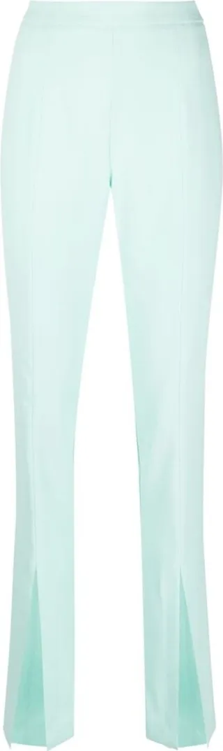 High-Waist Slit-Detail Trousers