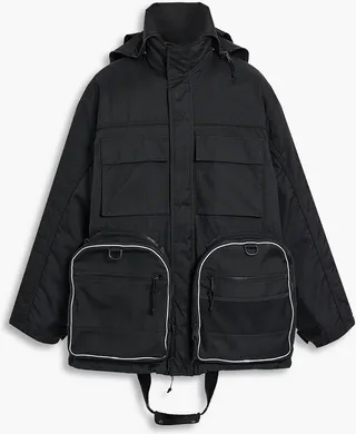 Convertible shell parka