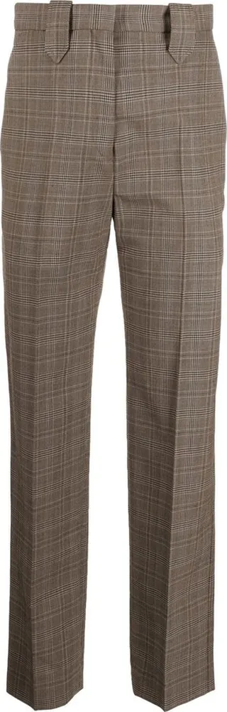 Vally plaid-check trousers