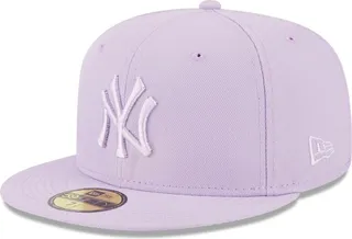 Men's New Era Lavender New York Yankees 2023 Spring Color Basic 59FIFTY Fitted Hat