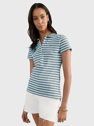 Slim Fit Stripe Polo