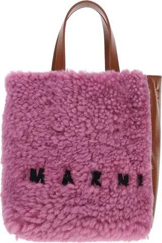 Marni Logo Embroidered Tote Bag