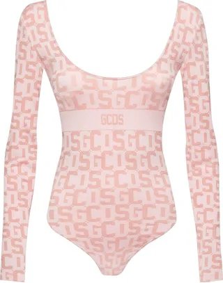 Lurex Monogram Bodysuit