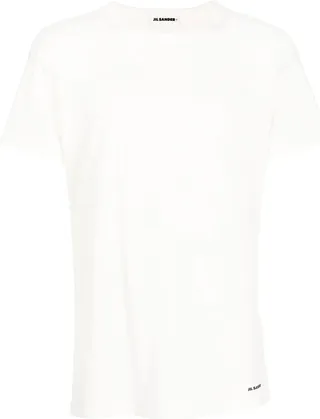 crew-neck fitted T-shirt