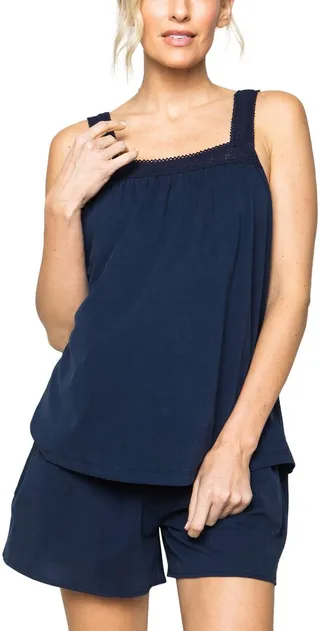 Camille Luxe Pima Cotton Short Pajamas