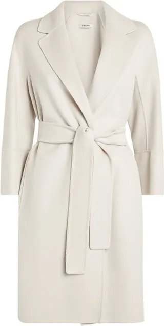 Max Mara Virgin Wool Belted Coat