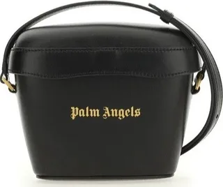 Palm Angels Padlock Logo Printed Strapped Crossbody Bag