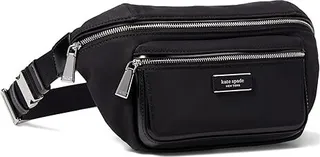Kate Spade New York Sam Icon Nylon Medium Belt Bag (Black) Wallet