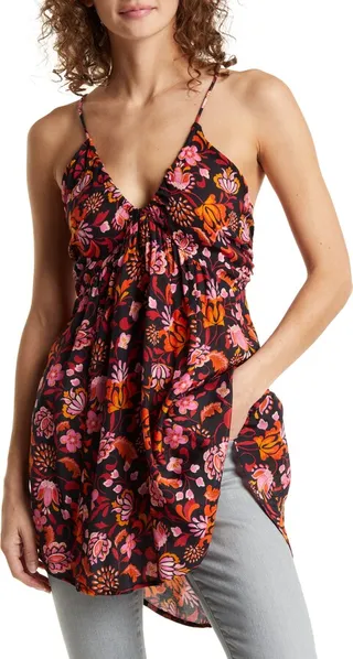 Pixie Cross Back Tunic Top