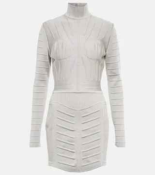 Turtleneck minidress