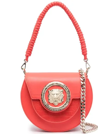 Panther-Plaque Shoulder Bag
