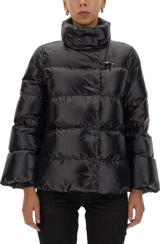 Fay Buckled High-Neck Puffer Jacket