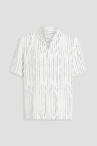 Striped Lyocell shirt