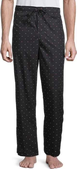 Print Poplin Pajama Pants