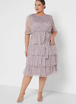Floral Printed Ruffle Dress