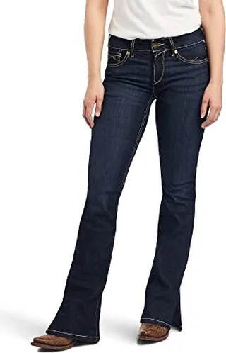 Ariat Female R.E.A.L. Perfect Rise Arrow Danna Boot Cut Jean Nashville 27