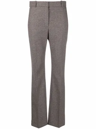 Speckled Straight-Leg Trousers