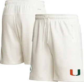 Men's adidas Cream Miami Hurricanes Zero Dye Aeroready Shorts