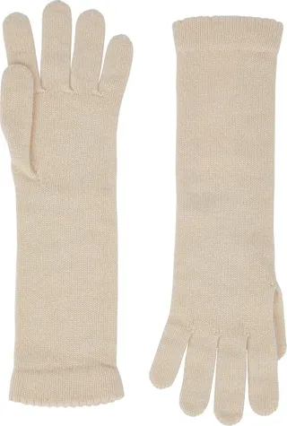 Inverni Ecru Cashmere Gloves