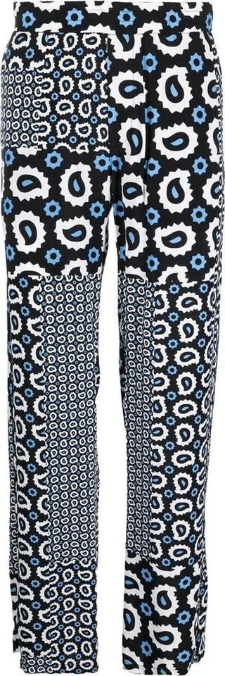 Paisley-Print Straight-Leg Trousers