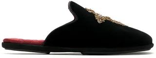 Embroidered Cross Slippers