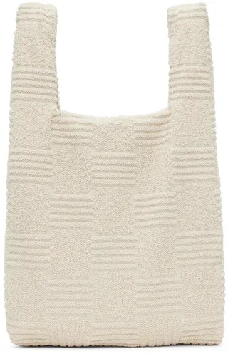 Bottega Veneta Beige Jacquard Tote