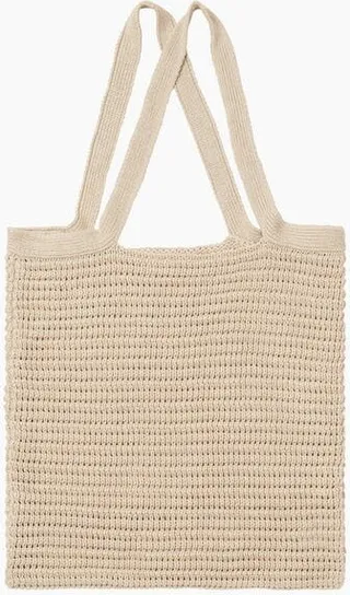 Onia Linen Knit Tote - Tan