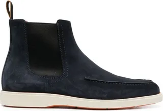 logo-tab suede Chelsea boots
