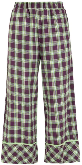Picnic wide-leg cropped trousers
