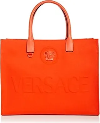 Versace La Medusa Canvas Tote Bag