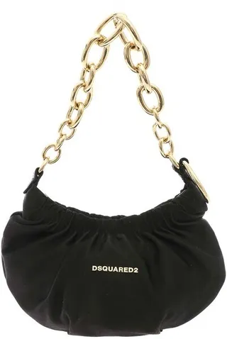 Dsquared2 Logo Plaque Chain-Strap Shoulder Bah