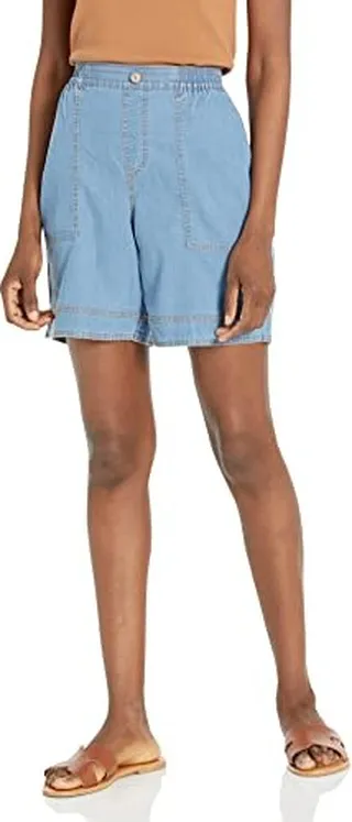 Gloria Vanderbilt Women's Pull On Cuffed Wide Leg Short