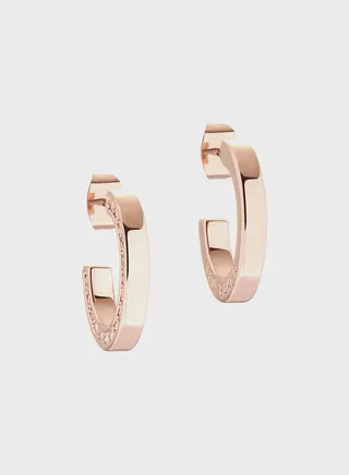 Senatta Crystal Hoop Earrings