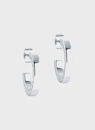 Senatta Crystal Hoop Earrings