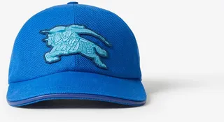 Burberry EKD Appliqué Linen Hemp Cotton Baseball Cap