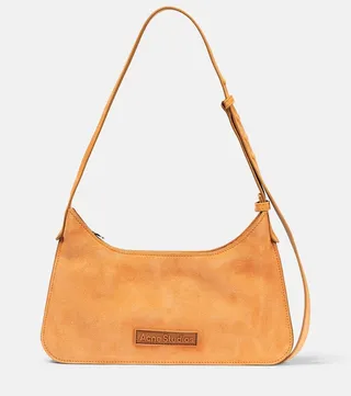 Platt Mini suede shoulder bag