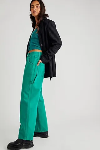 Closed Neige Cropped Carpenter Jeans by Closed at Free People