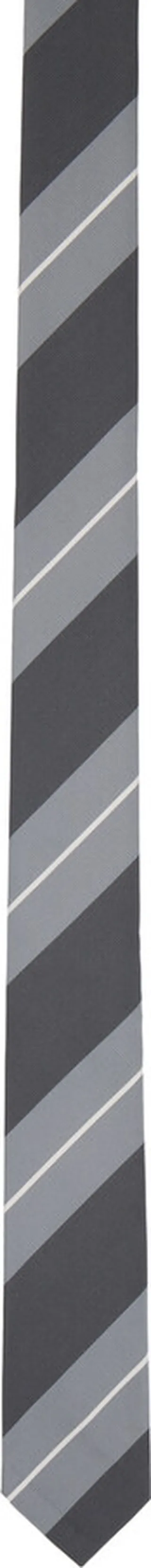 Thom Browne Gray Classic Stripe Tie